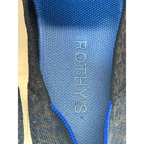 Rothy's Women's Size 9.5 Brown Leopard Print Casual Slip On Loafers EUC - Picture 10 of 11